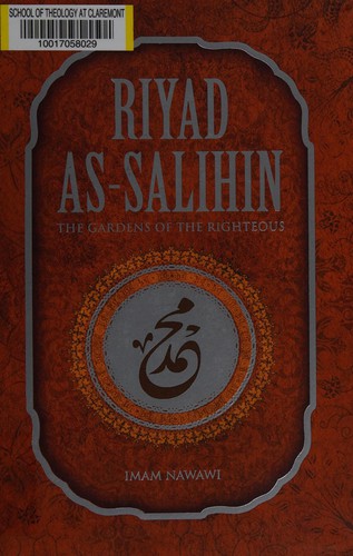 Riyad as-Salihin book cover by Imam Yahya ibn Sharaf al-Nawawi