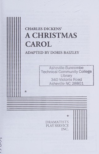 A Christmas Carol book cover by Charles Dickens