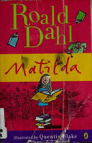 Matilda book cover by Roald Dahl
