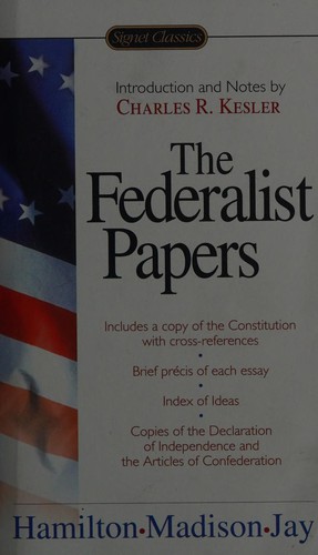 The Federalist Papers book cover by Alexander Hamilton, James Madison, and John Jay