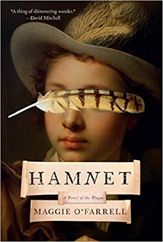 Hamnet book cover by Maggie O'Farrell