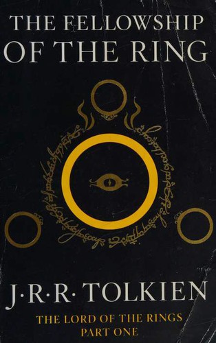 The Fellowship of the Ring book cover by J.R.R. Tolkien
