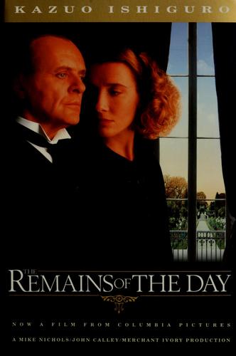 The Remains of the Day book cover by Kazuo Ishiguro