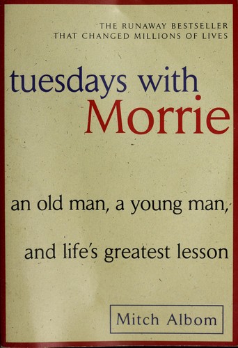 Tuesdays with Morrie book cover by Mitch Albom
