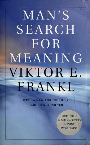 Man's Search for Meaning book cover by Viktor E. Frankl