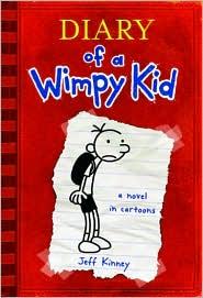 Diary of a Wimpy Kid book cover by Jeff Kinney