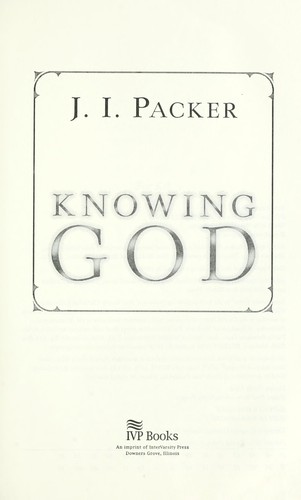 Knowing God book cover by J. I. Packer