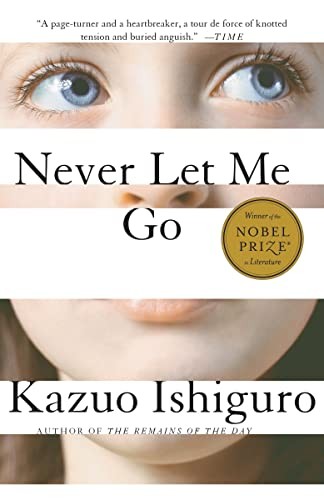 Never Let Me Go book cover by Kazuo Ishiguro