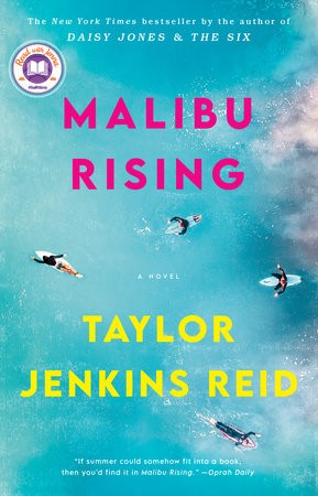 Malibu Rising book cover by Taylor Jenkins Reid