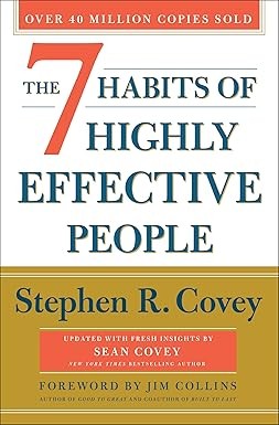 The 7 Habits of Highly Effective People book cover by Stephen R. Covey